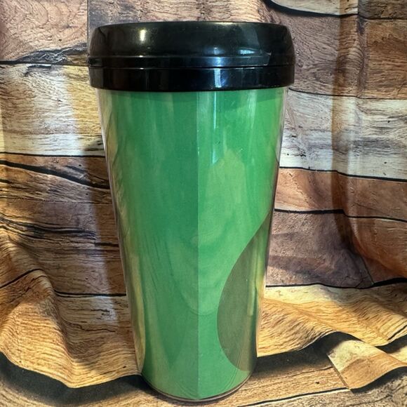 M & M’s Green Travel Tumbler 16 Ounce Coffee Mug Tea Drinking Chocolate Candy - Picture 2 of 5